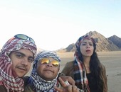 بالصور.. نجوم "تياترو مصر" يدعمون السياحة فى شرم الشيخ