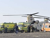 7 سيارات إسعاف تنقل 14 جثة من ضحايا الطائرة الروسية لمطار القاهرة
