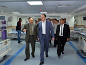 محافظ بنى سويف يتفقد أعمال تطوير المستشفى العام