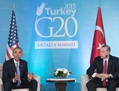 بالصور.. أردوغان: الإرهاب لادين له.. ويؤكد: اتفقت مع أوباما على مكافحة داعش