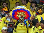 مدرجات ملعب "متروبوليتانو" تكتسى بألوان العلم الكولومبى قبل مواجهة الأرجنتين