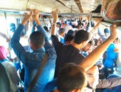 صحافة المواطن..قارئ يطالب بزيادة عربات قطار الفيوم لتفادى تكدس الركاب