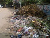 صحافة المواطن.. تراكم القمامة فى شارع سعد زغلول بالهرم