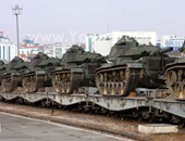 بالصور.. الجيش التركى ينقل 60 دبابة طراز "إم–60" إلى الحدود الجنوبية