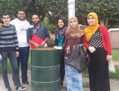 بالصور.. حملة نظافة بمدينة كفر الشيخ تحت شعار " أتغير وغير اللى حوليك"