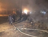 إخماد حريق نشب بمخلفات خلف الجمعية الشرعية ببلطيم بمحافظة كفر الشيخ 