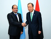 بان كى مون يشيد بالقيادة الحكيمة للسيسى وجهوده فى تدعيم الاستقرار بمصر