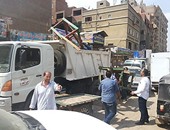 "حى المنتزه" يشن حملة إزالة إشغالات الطريق والمبانى المخالفة بالإسكندرية