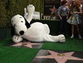 بالصور.. الكلب "سنوبى" ينضم لنجوم ممشى المشاهير فى هوليوود