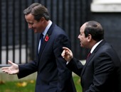 ديفيد كاميرون يستقبل الرئيس السيسى أمام مقر الحكومة البريطانية