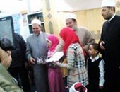 توزيع جوائز مسابقة حفظ القرآن فى احتفالية بمسجد المحمدى فى بنى سويف