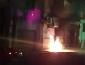 انفجار محول كهربائى بشارع السكة بالمنصورة وحريق محل ملابس