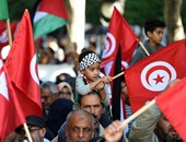 بالصور.. تظاهرة مؤيدة للفلسطينيين بدعوة من حركة النهضة التونسية