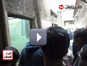 انتظار أهالى شهداء مجلس الوزراء أمام غرف التشريح والغسل 