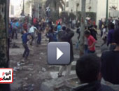 استمرار معارك الحجارة بشارع الشيخ ريحان