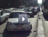 شلل مرورى تام فى شارع كورنيش النيل