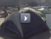 استمرار إقامة الخيام بميدان التحرير