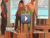 عمل لوحات فنية باستخدام الجاذبية الأرضية