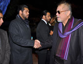 بالصور.. نجوم الفن والإعلام فى عزاء الراحلة زهرة العلا