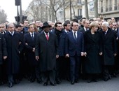 زعماء العالم ينهون مسيرتهم فى باريس .. و"هولاند" يعزى أسر الضحايا