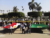جامعة القاهرة تبدأ الاحتفال بذكرى 25يناير بعرض للموسيقى العسكرية