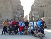 بالصور.. جولة سياحية لمصابى الثورة بالمزارات الأثرية بمدينة الأقصر