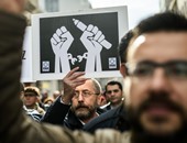 بالصور.. صحفيو تركيا خلال مسيرة ضد حبسهم: "لن نستسلم ـ نحن وراء الحقيقة"