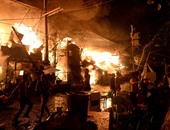 بالصور.. قتيلان ومئات الجرحى فى حريق أكواخ أثناء احتفالات رأس السنة بالفلبين