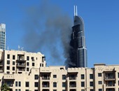 بدء التحقيق فى أسباب حريق فندق دبى بعد سيطرة قوات الإطفاء عليه