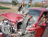 مصرع شخص وإصابة 14 فى حادث تصادم على الطريق الدولى بكفر الشيخ