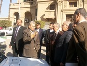 بالصور.. جابر نصار يقرر هدم جراج ساعة جامعة القاهرة لإنشاء"متحف الساعة"
