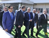 أشرف العربى و4 وزراء يصلون مقر معهد التخطيط القومى لافتتاحه بعد تطويره