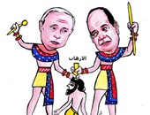 بالصور.. الثقافى الروسى ينظم "معرض كاريكاتير" لأول مرة يجمع بين مصر وروسيا
