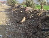 بالصور.. تلال القمامة تحاصر مداخل قرية المريج بشبين القناطر القليوبية