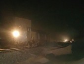 إصابة مواطن بعد اصطدام قطار ركاب بسيارة شريط السكة الحديد فى الدقهلية 
