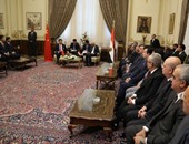 بالصور.. الرئيس الصينى يغادر مجلس النواب متوجهاً إلى الجامعة العربية