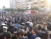 بالصور.. الآلاف يشيعون جثامين شهداء حادث "العريش" بكفر الشيخ