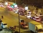 صحافة المواطن..  شلل مرورى بشارع اللبينى بالهرم بعد انفجار عبوة ناسفة