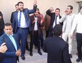 اعتصام المحامين بمحكمة بسيون لتعدى فرد شرطة على زميلهم
