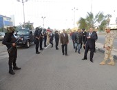 مدير أمن بورسعيد يتفقد الاستعدادات لتأمين احتفالات 25 يناير