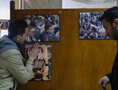 بالصور.. عرض صور الشهداء ولحظة سقوط مبارك وتحية الجيش للثورة بندوة "الصحفيين" الثقافية