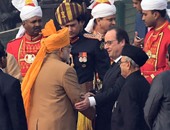 بالصور.. هولاند يحضر الاحتفالات بيوم الجمهورية فى الهند