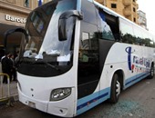 أتوبيس السياح الفلسطينيين الجديد يغادر فندق الأهرامات