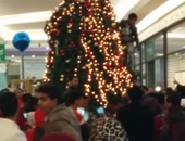 تداول فيديو لتعدى مواطنين على "شجرة الكريسماس" بمول العرب