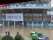 بالصور.. غرق ملعب سيلتا فيجو يهدد بتأجيل مواجهة أتلتيكو مدريد
