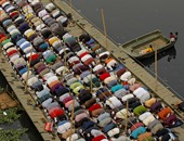 بالصور.. توافد الآلاف من المسلمين على بنجلاديش لحضور تجمع "بيشوا " الدينى