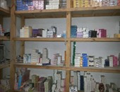 ضبط 182 علبة أدوية مجهولة المصدر داخل صيدلية فى بنى سويف