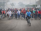 بالفيديو والصور..ماراثون خيرى بشوارع القاهرة للتشجيع على ركوب الدراجات
