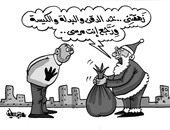 كاريكاتير.. بابا نويل لـ"إخوانى": خد الدقن والبدلة ورجع أنت مرسى