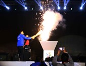 منعم محمد يحمل شعلة الأولمبياد الخاص